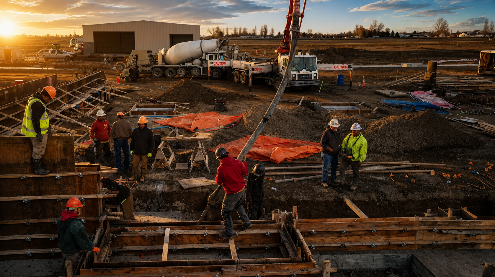 Excavation and site work by Koyle’s crews